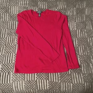 Red ralph lauren long sleeve